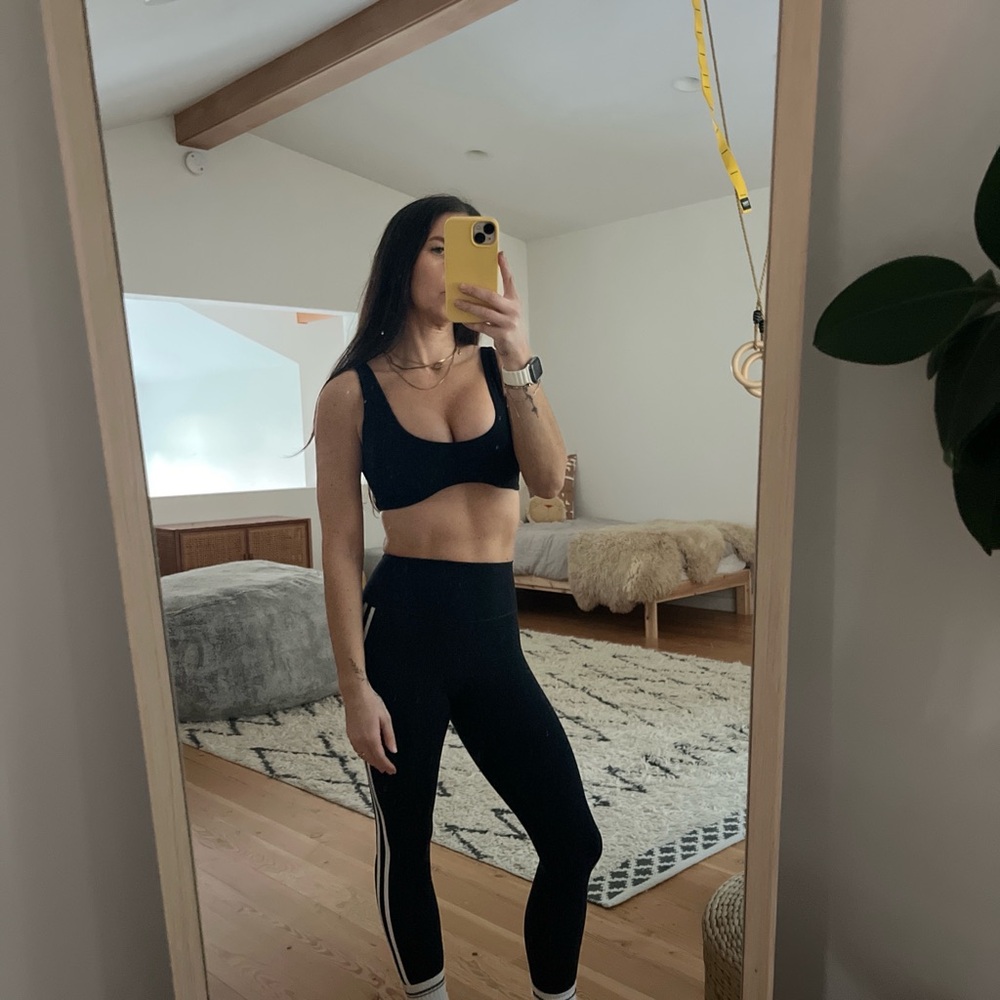 Joah Brown Black Scoop Neck Bralette